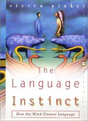 The Language Instinct by Steven Pinker — book cover