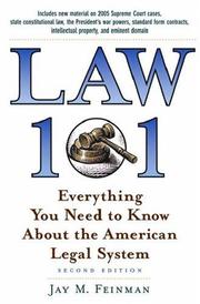 Law 101 by Jay Feinman — book cover