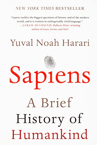 Sapiens: A Brief History of Humankind by Yuval Noah Harari — book cover